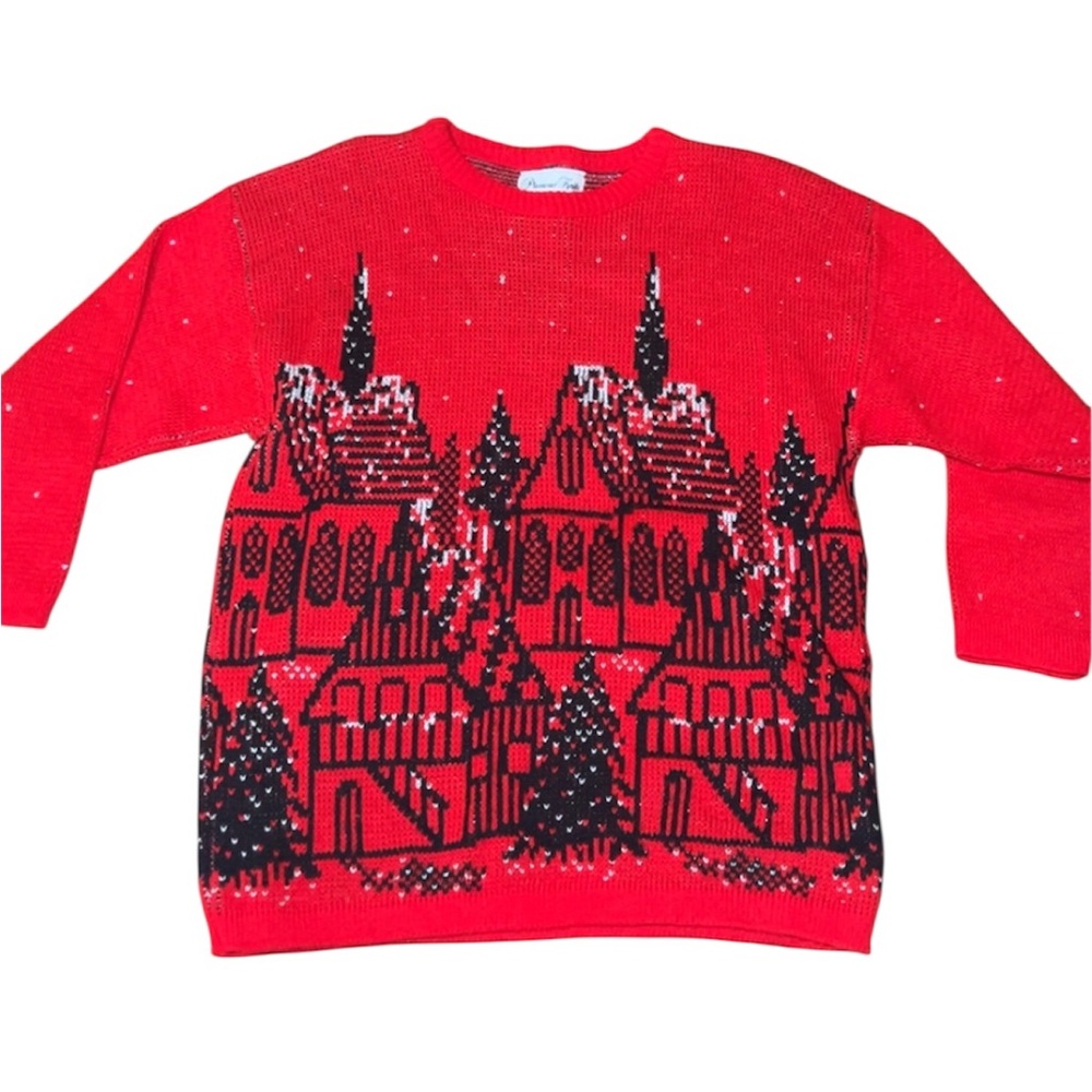Precious Knits Vintage Christmas Sweater 38/18W